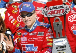 Mark Martin wins Michigan