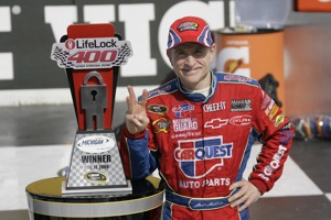 Mark Martin wins Michigan