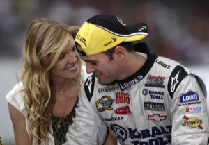 Chandra and Jimmie Johnson