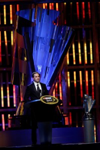 Jimmie Johnson gives speech