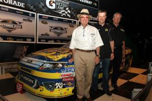 2012 Daytona 500 Winner Luncheon Matt Kenseth Jack Roush Jimmy Fennig with No17 car