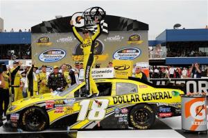 2012 Michigan June NASCAR Nationwide Series Race Joey Logano Victory Lane