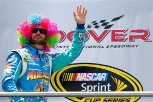 jimmie-johnson-madagascar-3-rainbow-wig-nascar-sprint-cup-dover-june-2012-LMFAO