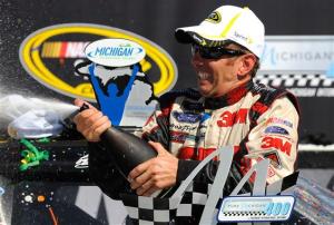 2012 Michigan Aug NSCS Greg Biffle champagne