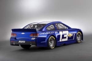 The 2013 NASCAR Chevrolet SS Cup Series Car Rear