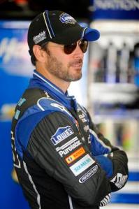 2013 Daytona Preseason Thunder Day 2 Jimmie Johnson in Garage