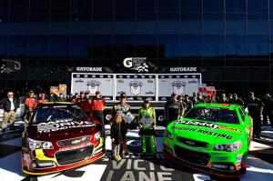 Daytona 500 Qualifying 2013 Front Row Jeff Gordon Danica Patrick