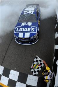jimmie-johnson-checkered-flag-martinsville-nascar-april-2013