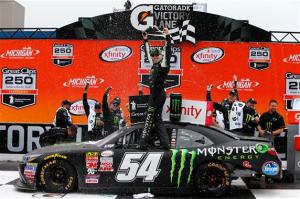 during the NASCAR XFINITY Series Great Clips 250 Benefiting Paralyzed Veterans of America at Michigan International Speedway on June 13, 2015 in Brooklyn, Michigan.