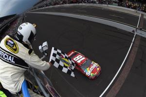 during the NASCAR Sprint Cup Series Crown Royal Presents the Jeff Kyle 400 at the Brickyard at Indianapolis Motor Speedway on July 26, 2015 in Indianapolis, Indiana.