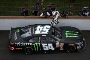 during the NASCAR XFINITY Series Lilly Diabetes 250 at Indianapolis Motor Speedway on July 25, 2015 in Indianapolis, Indiana.