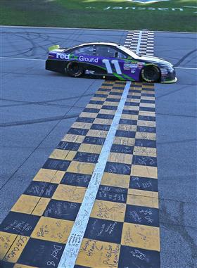 during the NASCAR Sprint Cup Series myAFibRisk.com 400 at Chicagoland Speedway on September 20, 2015 in Joliet, Illinois.